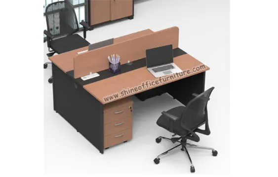 Meja Kerja Kantor Eco Office konfigurasi 2 staff berhadapan 2_staff