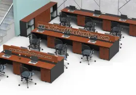 Meja Kerja Kantor Konfigurasi Workstation Eco Office Series eco_office_konfigurasi