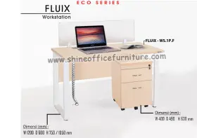 Meja Kerja Kantor Meja Kantor Single Staff.<br>Fluix-WS 1PF fluix_ws_1p_f