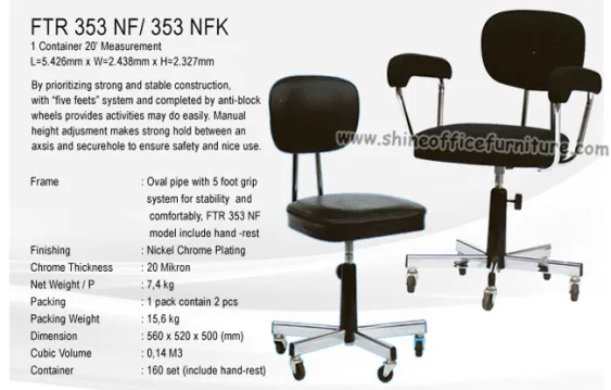 Kursi Kantor Kursi Sekretaris Futura FTR-353 NF kursi_sekretaris_futura_ftr_353_nf