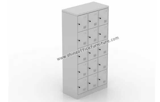 Locker Locker Besi 15 Pintu <br>Brand : Modera <br>Type : MX Series <br>Tebal Plat : 0.7 mm<br>Ukuran : 1050 (W) x 400 (D) x 1850 (H) mm <br>Warna : Grey locker_modera_mx_ml_8815