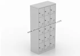 Locker Locker Besi 15 Pintu <br>Brand : Modera <br>Type : MX Series <br>Tebal Plat : 0.7 mm<br>Ukuran : 1050 (W) x 400 (D) x 1850 (H) mm <br>Warna : Grey locker_modera_mx_ml_8815