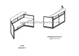 Meja Resepsionis Keterangan Ukuran urs_2011_sket